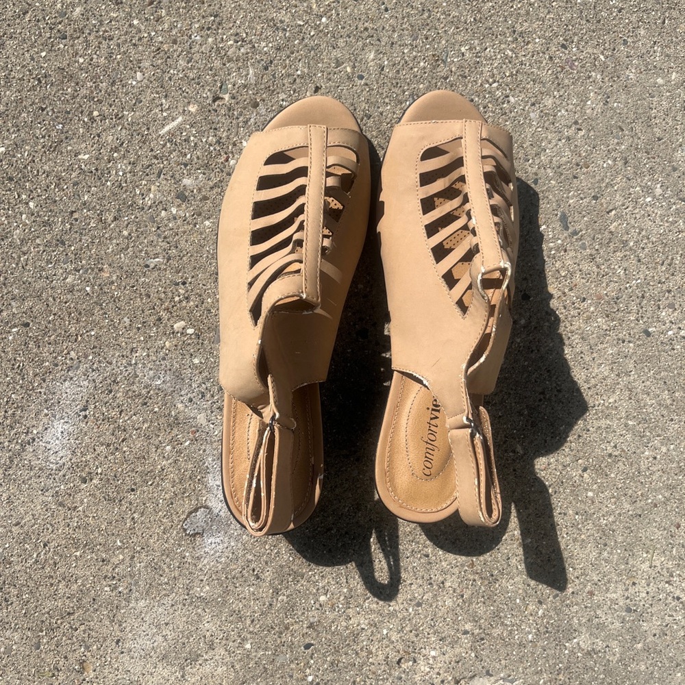 Tan Strappy Sandals
